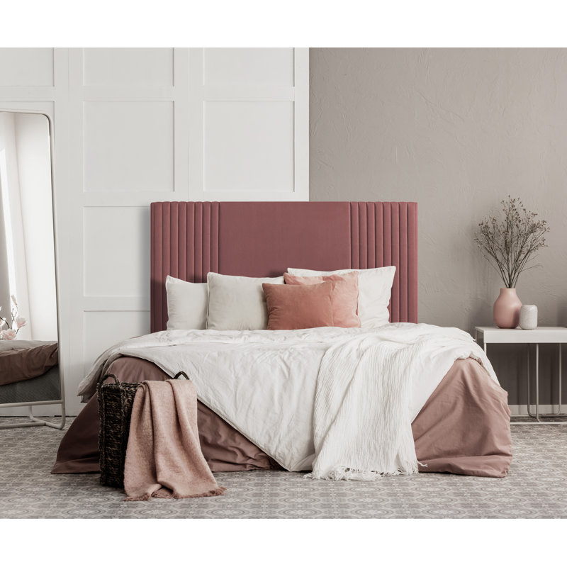 Upholstered Headboard, Black, Kingsize (5')