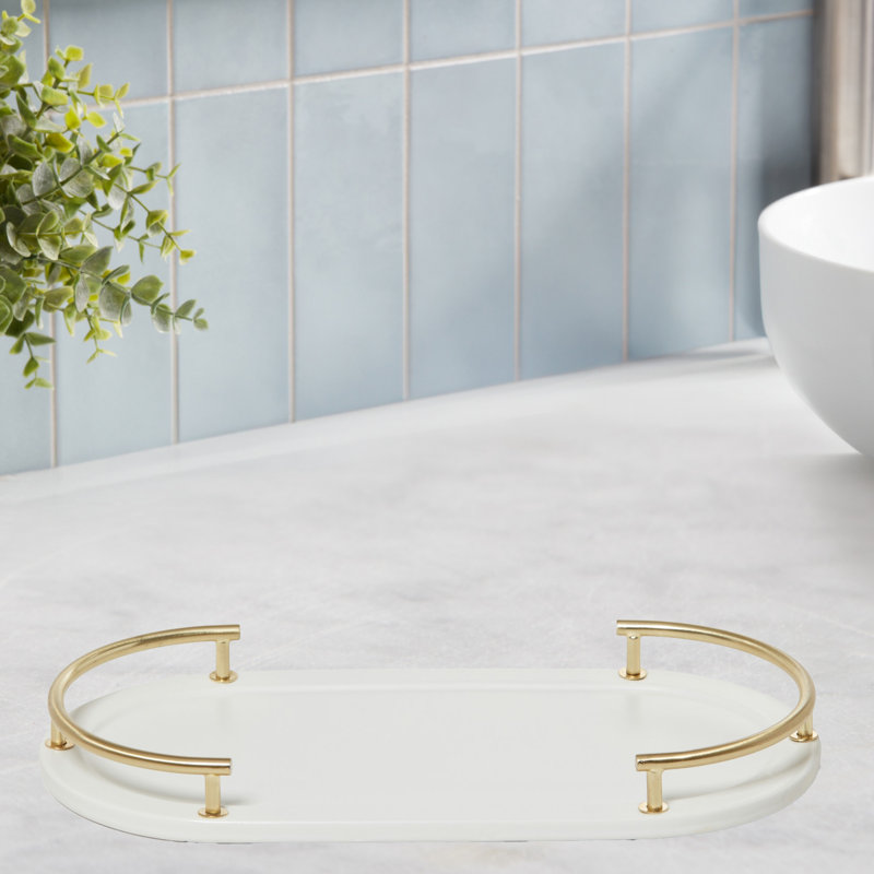 Plateau de courtoisie (garniture en laiton) Dubaï, Bordure laiton