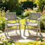 Chaise de salle à manger d'extérieur 2 pièces 2 pièces-129634427