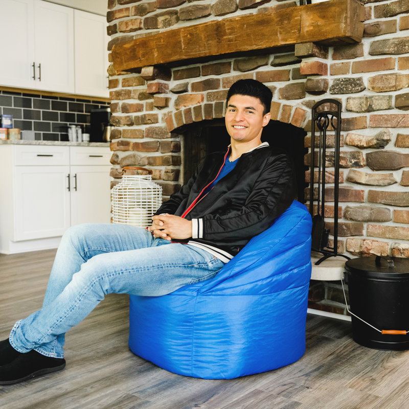 Bean Bag Chair & Lounger, Sapphire Polyester Blend