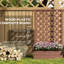 Lit de jardin surélevé avec treillis, brun, largeur extérieure de 13,25 po, 29,5 po x 13,25 po x 53,25 lit à treillis, auto-drainant pour les herbes, 29,5 po x 13,25 po x 53,25 po, brun
