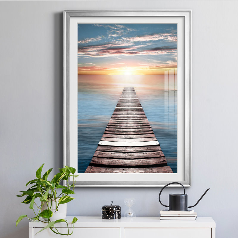 " Dusk Escape " by Natalie Carpentieri, Silver Framed, 36" H x 26" W x 1.5" D