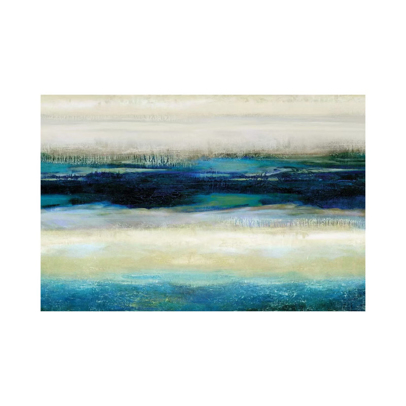 Reflections In Blue by Jaden Blake - Wrapped Canvas Painting, 20.32 cm H x 30.48 cm W