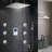 BathSelect 5-Function Embedded LED Ceiling Shower Electric-Powered, Luxury Spa Experience