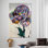 "Banksy", art de rue graffiti coloré inspiré de Banksy pour une décoration intérieure moderne