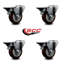 Roulettes pivotantes en poly avec freins Posi Lock-88884157