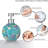 Glass bathroom accessory set