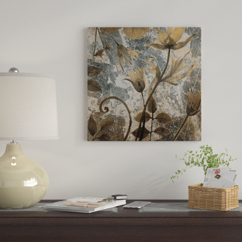 « subaquatique botanique i », reproduction sur toile, H 48 po x l 48 po x P 1,5 po, Toile tendue, Pas de tapis