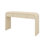 Modern Console Table With 2 Storage Drawers, Fluted Entryway Table With Rounded Silhouette, Adjustable Foot Pads