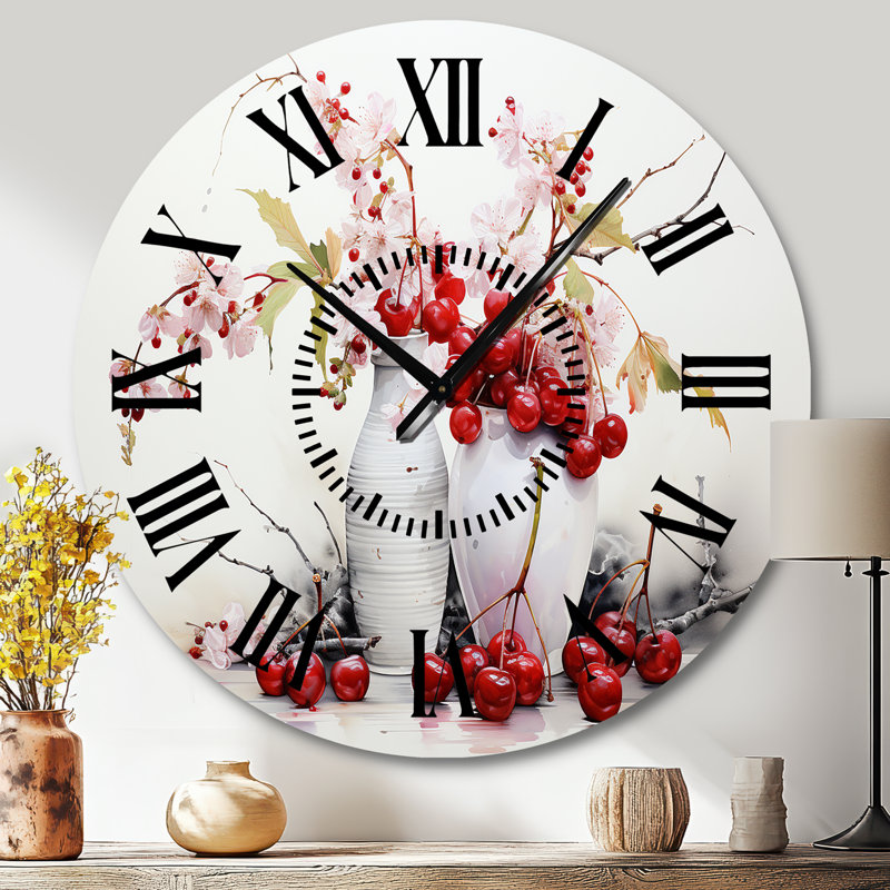 Horloge murale Cherry Simplicity, Grand