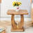 Wood Texture Sticker-Patterned MDF Square Coffee Table.