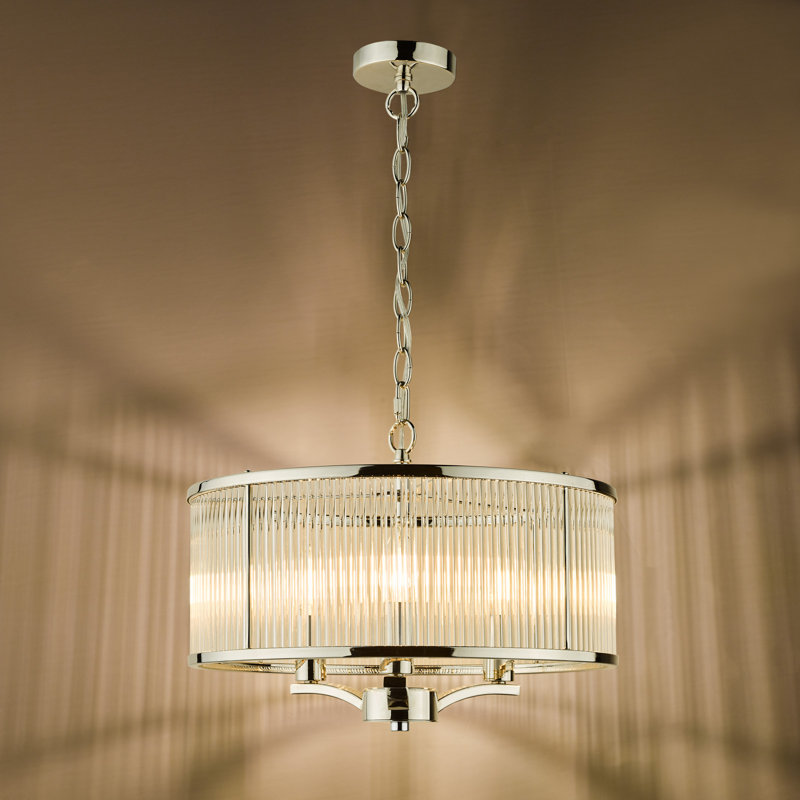 Baillieu 3 - Light Polished Nickel Pendant