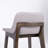 Modern Upholstered Counter Stool With Walnut Base
