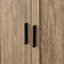 Armoire de rangement avec deux portes pour salle de bain, bureau, tablette réglable, panneau de fibres à densité moyenne-1161262831