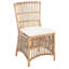 Fauteuil d'appoint en rotin Millender avec coussin-1340555311