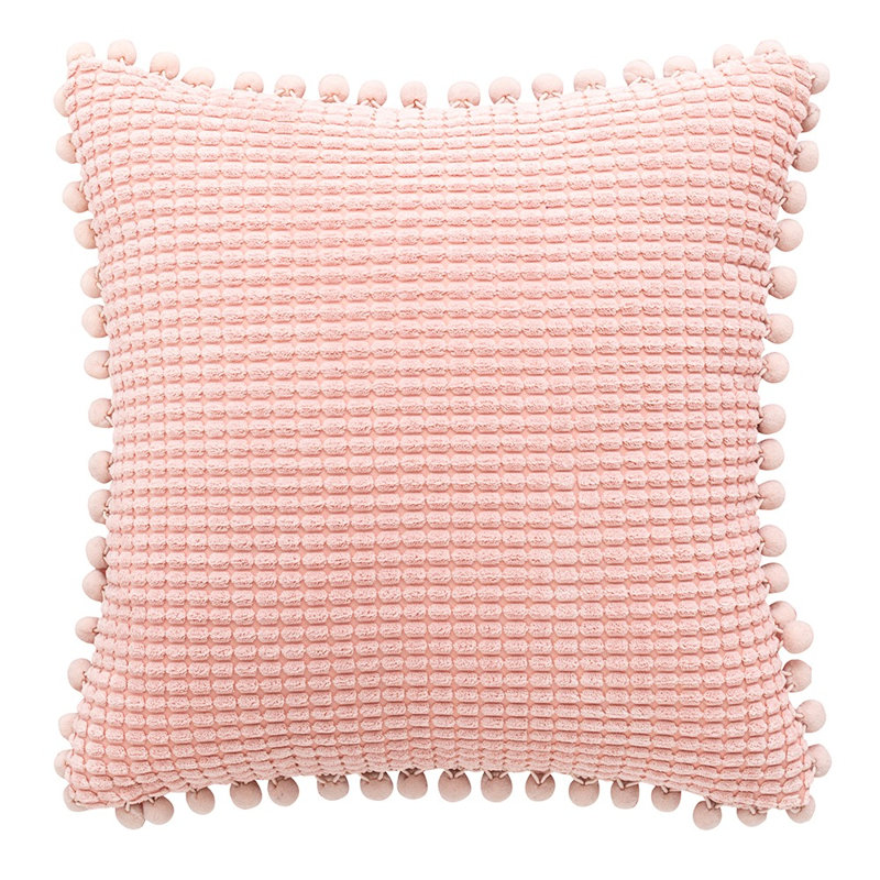 Housse de coussin Buda, Rose, Housse de coussin et insert