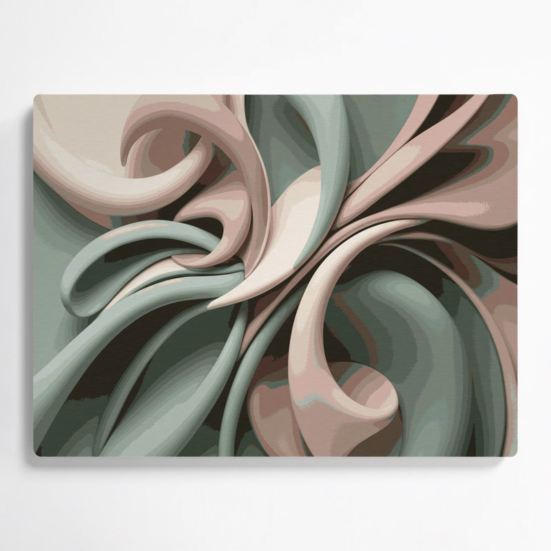 Art mural gris Biomorphic Abstraction 86, H 11 po x l 14 po