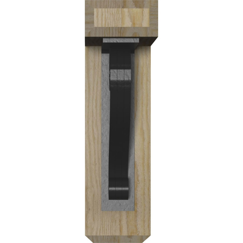 Support triple Ironcrest Edwards, H 16 po x P 14 po, Sapin de Douglas de l 3 1/2 po x T 2 po (lisse)