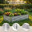 2-Pack 17in Deep Raised Garden Beds 4x2x1.5ft, Silver Galvanized Steel, Open Bottom-232631593