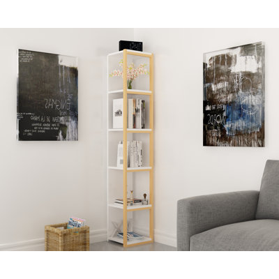 Abshire 180.cm H Stainless Steel Standard Bookcase