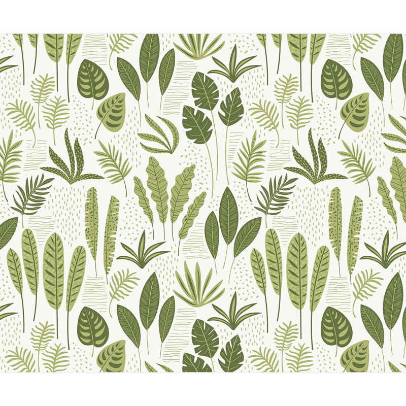 Bordure florale pelez et collez, L 120 po x l 144 po