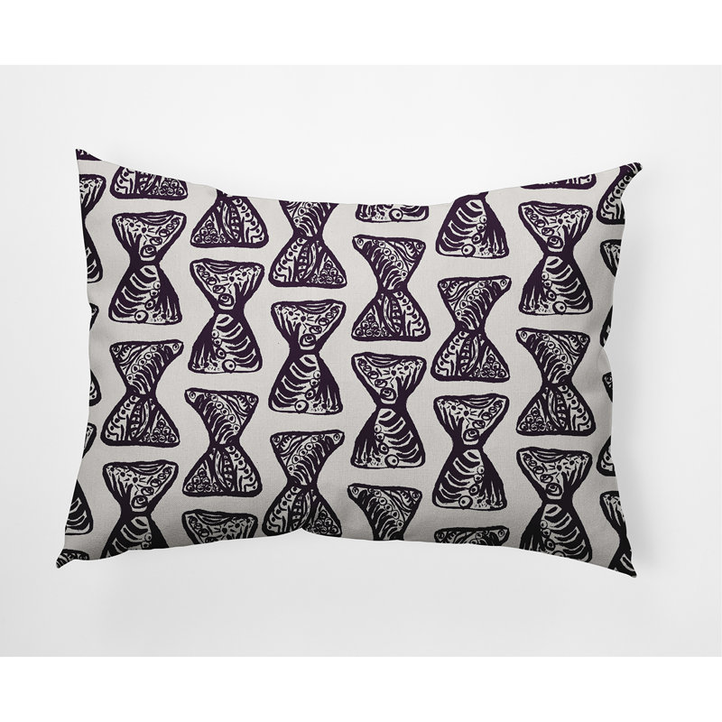 Square Pillow Cover & Insert, Dark Purple, Geometric 3