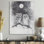 Imilia - hibou, décoration murale en métal, impression traditionnelle en métal