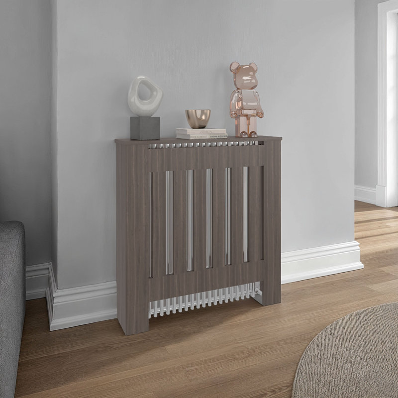 Couvercle de radiateur avec rangement Rio, STAINED WALNUT