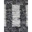 Meraki 02 Hand Loomed Geometric Area Rug in Black Stone/Ivory-1938711944