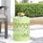 Outdoor Metal End Table - Large. Iron Cut Side For Patio. Powder-Coated Frame. No Assembly. 14.14" X 18.38". 4.54 Lb. Weight Large, Modern Design In . Assembly Required. 18.38-1741704900