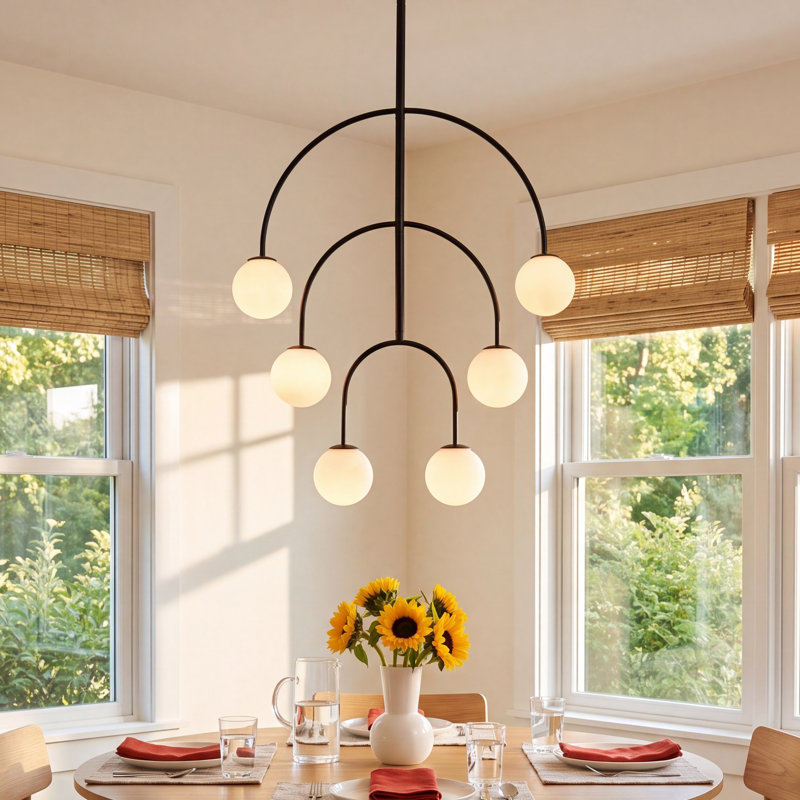 Okiro Iron 6-Light Chandelier