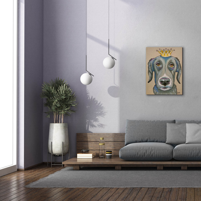  «King For A Day» par Bebe Keith, art mural sur toile, 26 po x 34 po
