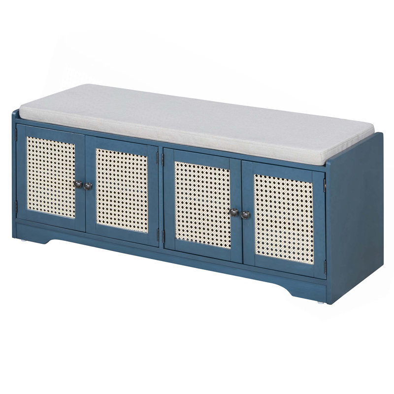 Banc de rangement Rustic, Marine antique