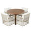 Ensemble de table de salle à manger extensible 5 pièces Modern