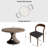 Mid-Century Solid Wood Round Yairi Kitchen Room For 2-8 People(1 Table With 2/4/6 Chairs)-1706686360-1706686361