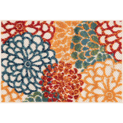 Shameekia Water Resistant Indoor Outdoor Rugs for Patios, Deck, Porch or Entryway
