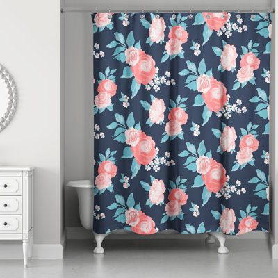 Rideau de douche simple Bartha Florals