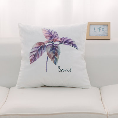 Herb Floral Throw Pillow