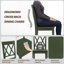 Deni 17" Wide Cross Back Dining Chairs-2081886375