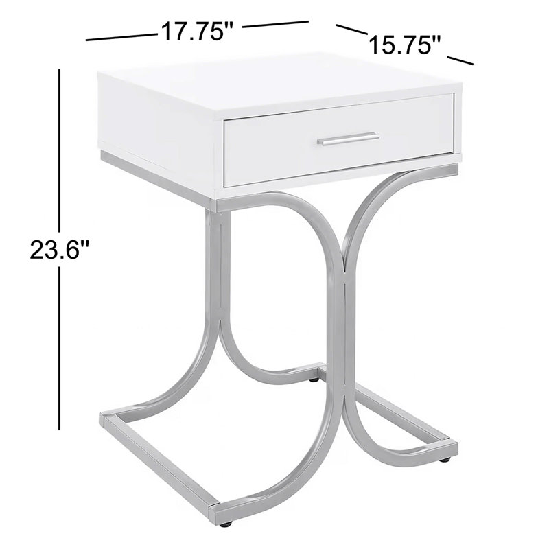 Table de chevet avec tiroir Harshitha