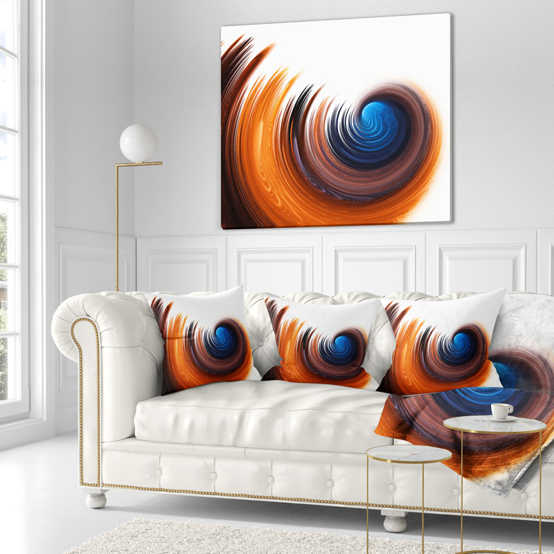 Elegant Spiral Design - Coussin imprimé abstrait, Rectangulaire, 12 po x 20 po