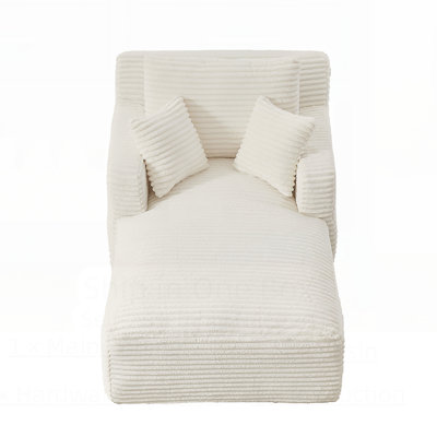 Méridienne intérieure simple, revêtement en velours côtelé moderne, aucun assemblage requis, canapé-lit confortable pour le salon, le bureau, l’appartement