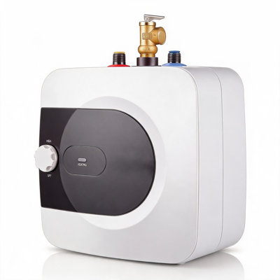 Mini chauffe-eau 1,6 gallon, chauffe-eau instantané sous-évier 120 V, compact