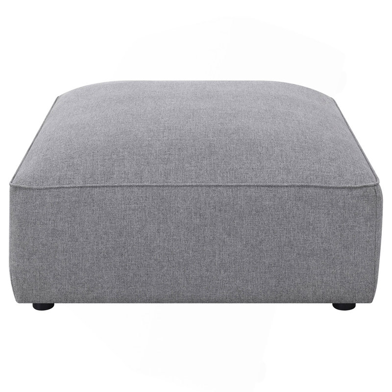 Repose-pieds carré rembourré confortable (SEULEMENT OTTOMAN), Gris