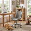 Fauteuil de bureau pivotant en similicuir avec roulettes Brionni-126248575