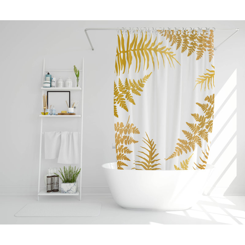 Dessie Polyester Shower Curtain, 168cm H x 168cm W