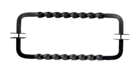 Twist 8" Center to Center Appliance pull, 18" Center to Center, Patina Black
