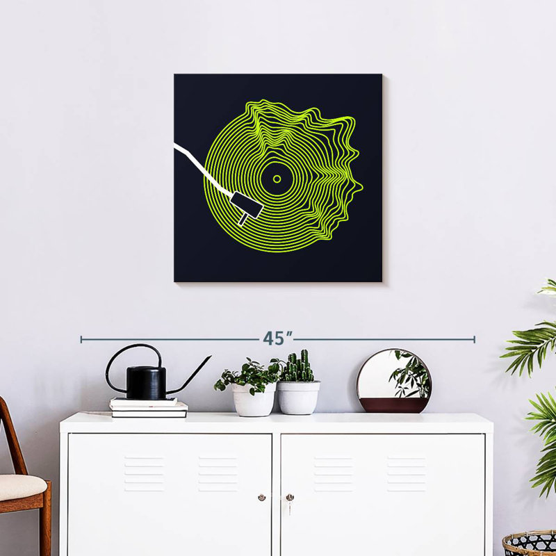 Disque vinyle Abarca Neon, H 24 po x l 24 po