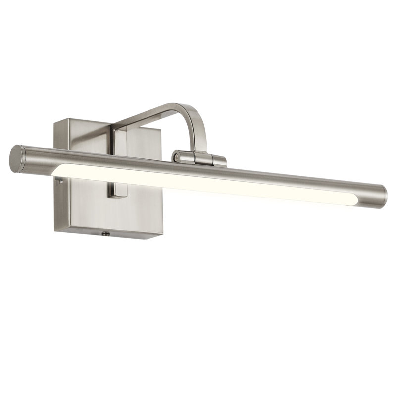 Lampe à DEL 1 lumière à intensité variable réglable 3000K / 4000K / 5000K, H 4,33 po x l 16 po x P 8,26 po, Nickel brossé