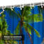 Shade Palm Trees Tropical Beach Paradise Shower Curtain with 12 Hooks-792660894